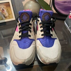 Nike Purple and Cream Sneakers with Chunky Sole
